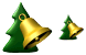 New year bell icons