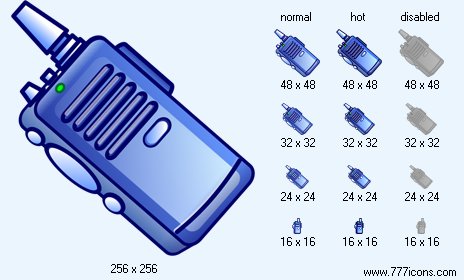 Portable Radio Transmitter Icon Images