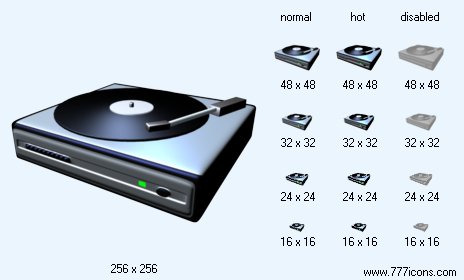 Record-Player Icon Images