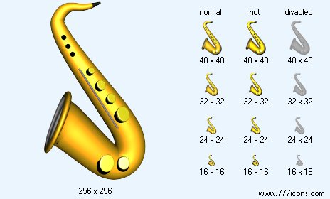Saxophone Icon Images