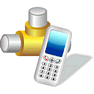 Cell Network Connection with Shadow icon