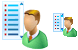 Client list icons