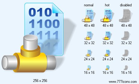 Data Transfer with Shadow Icon Images