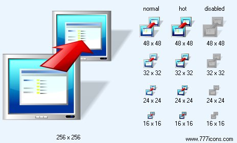 Data Transmission with Shadow Icon Images
