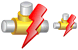 Disaster warning icons