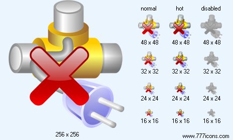 Disconnect Network Icon Images