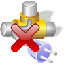 Disconnect Network with Shadow icon