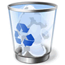 Full Recycle Bin with Shadow icon