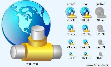 Global Network Icon Images