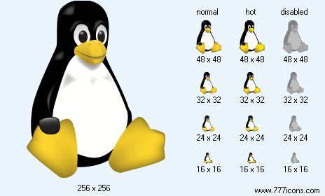 Linux Penguin Icon Images