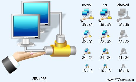 Local Area Connection with Shadow Icon Images