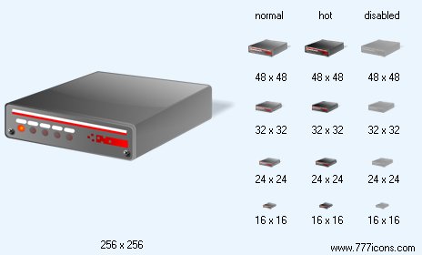 Modem with Shadow Icon Images