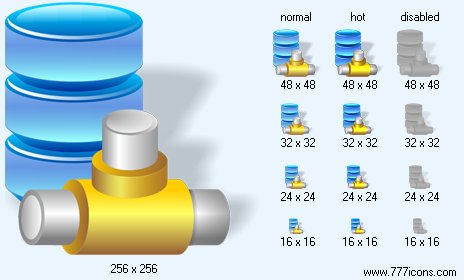 Network Data with Shadow Icon Images