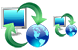 PC-Web synchronization icons