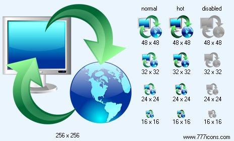 PC-Web Synchronization Icon Images