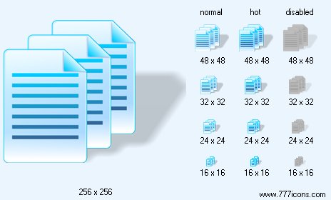 Reports with Shadow Icon Images