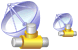 Satellite connection icons