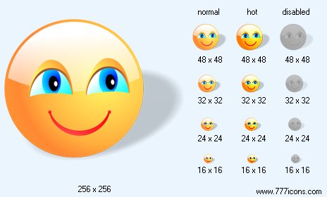 Smile with Shadow Icon Images