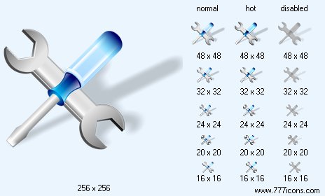 Tools with Shadow Icon Images