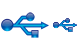 USB connection icons