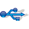 USB Connection with Shadow icon