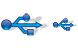 USB connection SH icons