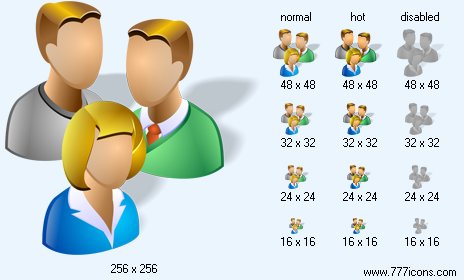 User Group with Shadow Icon Images