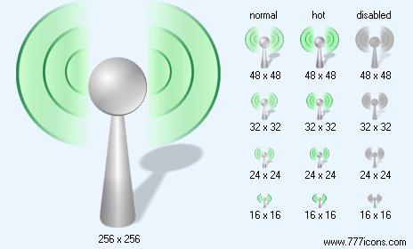 Wi-Fi with Shadow Icon Images