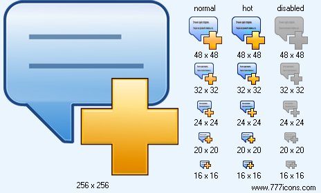 Add Comment V3 Icon Images