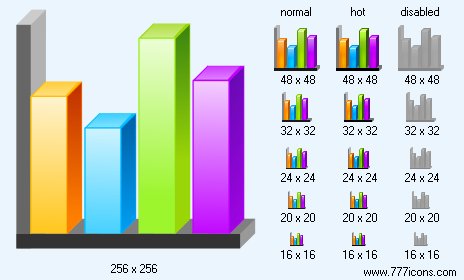 Bar Chart V3 Icon Images