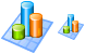 Bar chart v5 icon