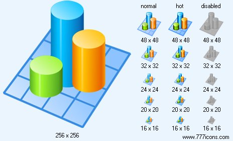 Bar Chart V5 Icon Images