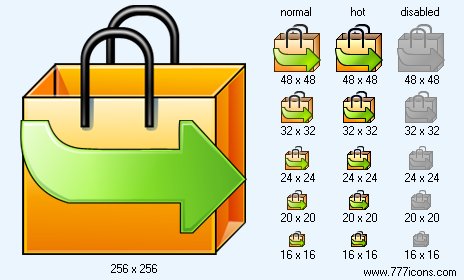 Check Out Bag V13 Icon Images