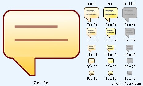 Comment V3 Icon Images