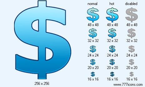 Dollar V1 Icon Images