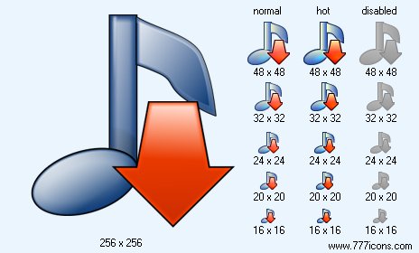 Download Music V4 Icon Images