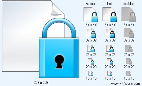 Lock Page V1 Icon Images