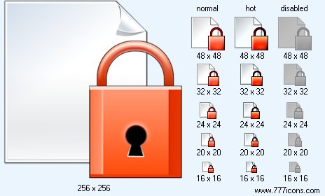 Lock Page V4 Icon Images