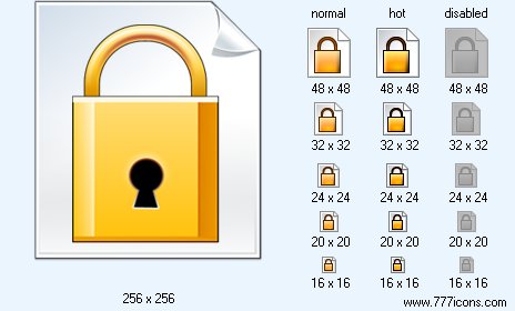Lock Page V5 Icon Images