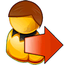 Logout V8 icon