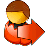 Logout V9 icon