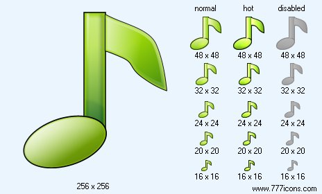 Music Note V2 Icon Images