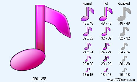Music Note V5 Icon Images
