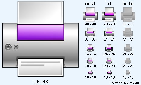 Print V5 Icon Images