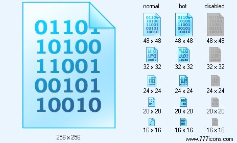 Binary File Icon Images