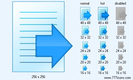 Export Text Icon Images