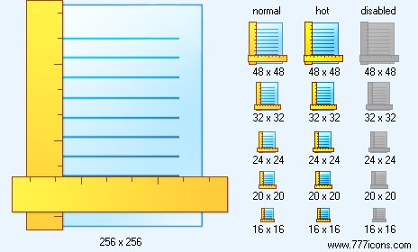 Page Rulers Icon Images