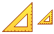 Set square ruler