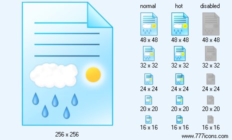 Weather Report Icon Images