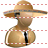 Mexican salesman icon